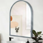 Arched Bathroom Mirror by Gray Color
