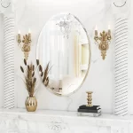 Oval Frameless Mirror