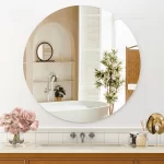 Frameless Round Mirror