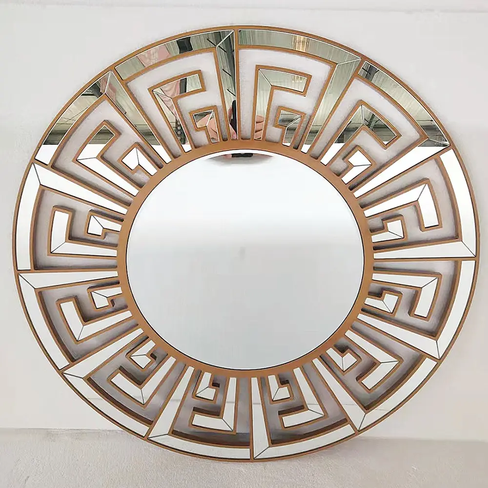 Домашнее декоративное современное зеркало, Большое круглое зеркало Art Frame Shape, Акцентное круглое подвесное настенное зеркало miroir Spiegel